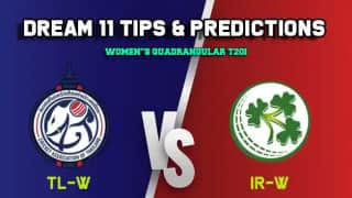 Dream11 Team Thailand women vs Ireland women Match WOMEN’S T20I QUADRANGULAR SERIES 2019 – Cricket Prediction Tips For Today’s T20 Match TL-W vs IR-W at Deventer